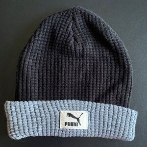 PUMA Two-Tone Black and Gray Beanie